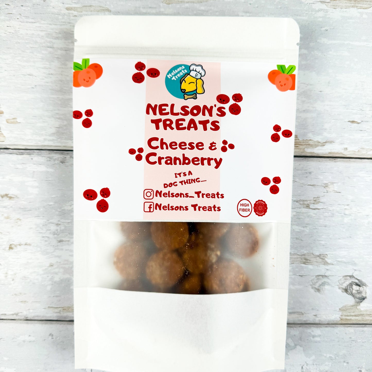 Dog treats small cheese & cranberry