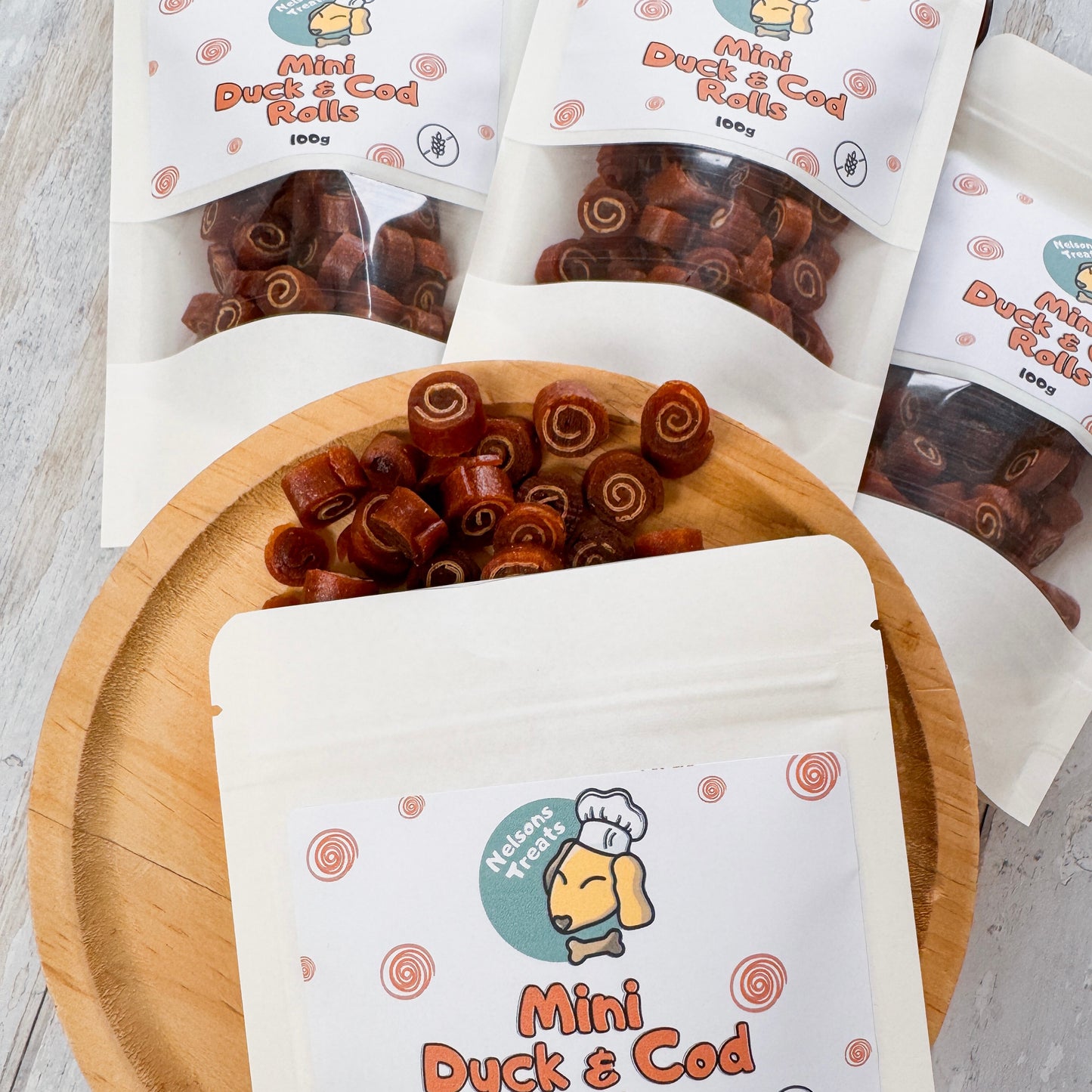 Mini Rolls With Duck/Cod