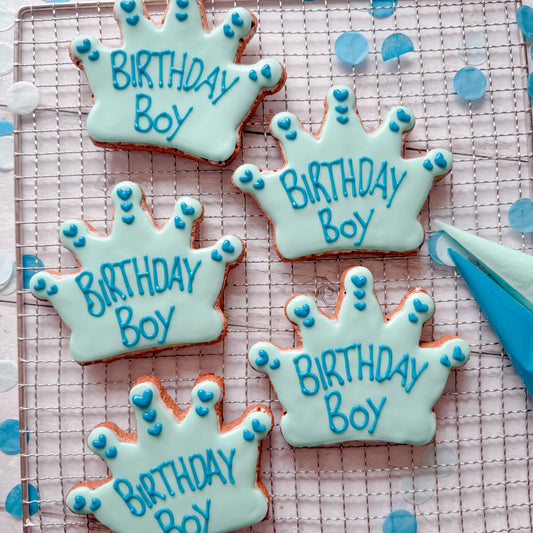  Hand baked dog birthday treats decorated with dog friendly icing