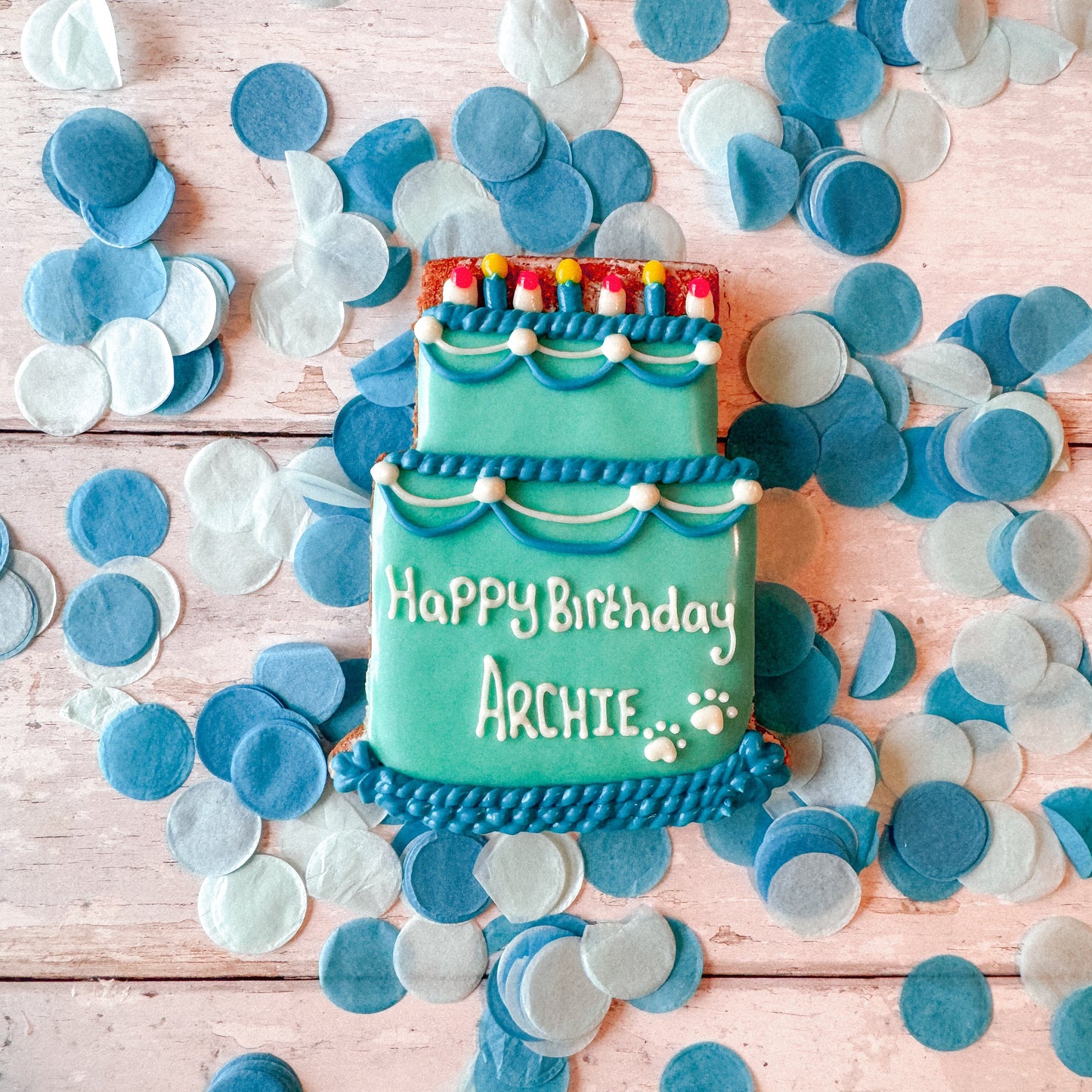 Custom dog birthday treat