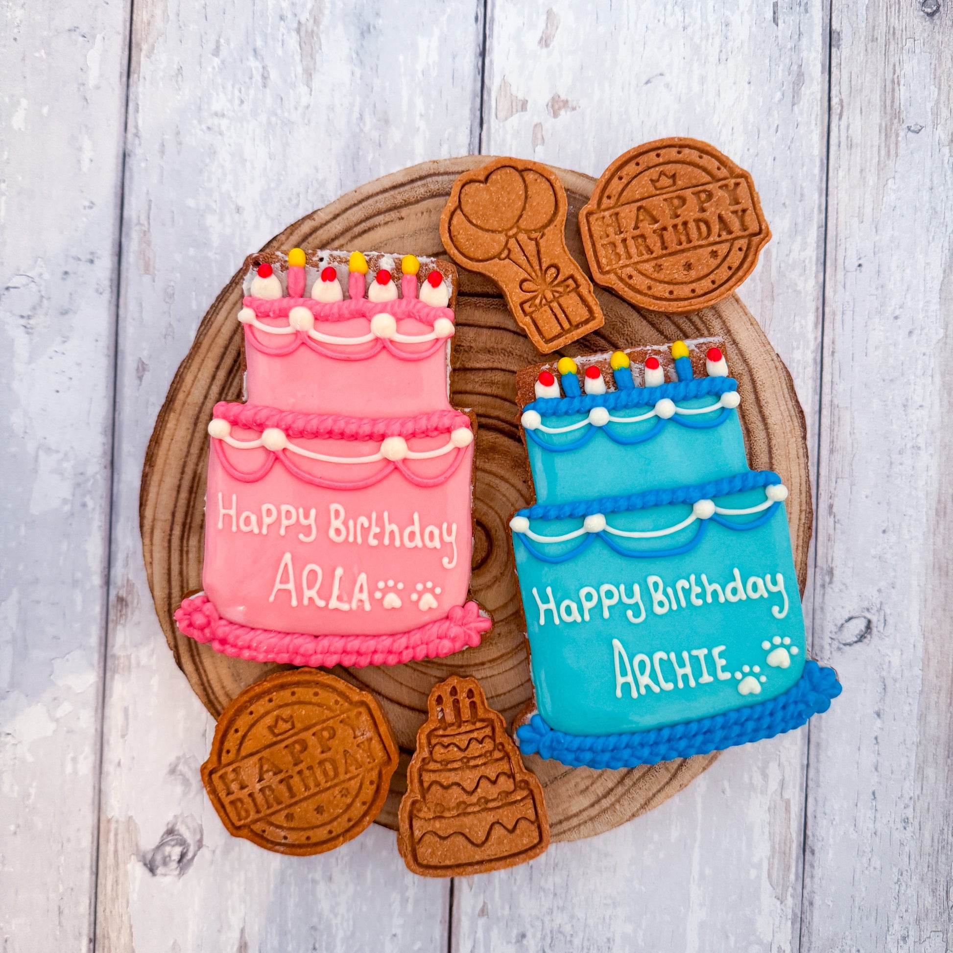 Custom birthday dog treats