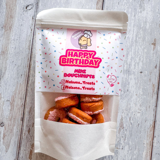 Happy Birthday mini doughnuts for dogs
